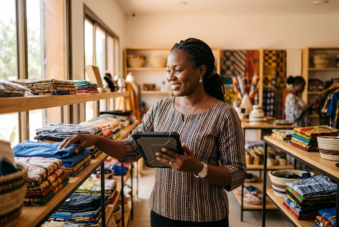 Burkinabè business managing operations and payments in Ouagadougou