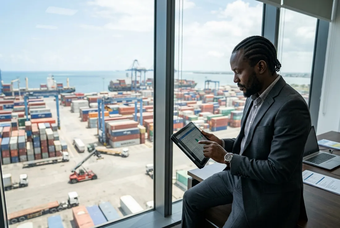 Tanzanian business managing operations and payments in Dar es Salaam