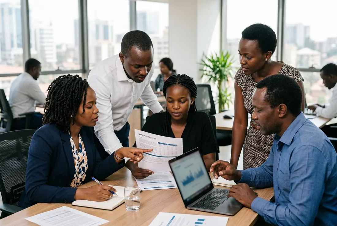 Ugandan business managing operations and payments in Kampala