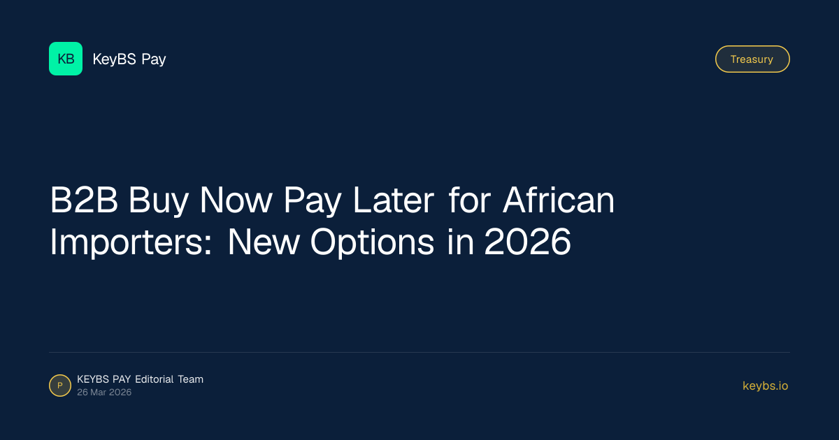 B2B Buy Now Pay Later for African Importers: New Options in 2026