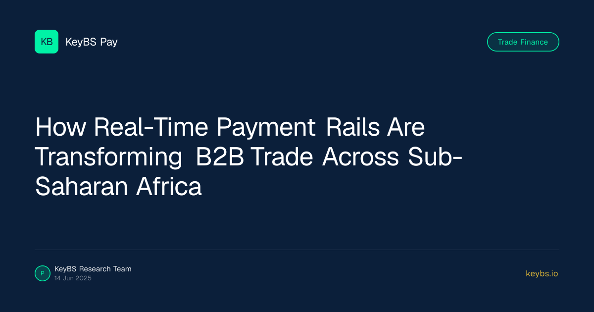 How Real-Time Payment Rails Are Transforming B2B Trade Across Sub-Saharan Africa